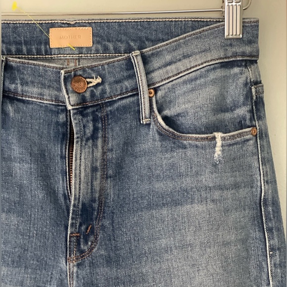 MOTHER The Mid Rise Dazzler Ankle Cut & Paste Womens Jeans - Picture 5 of 14